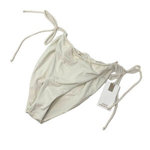Good American Size XL Tiny Ties Swim Bottom Ivory Size 4